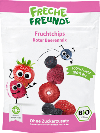 Kindersnack Fruchtchips Roter Beerenmix ab 3 Jahren Freche Freunde