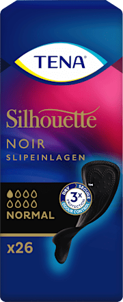 Slipeinlagen Inkontinenz Schwarz Normal TENA