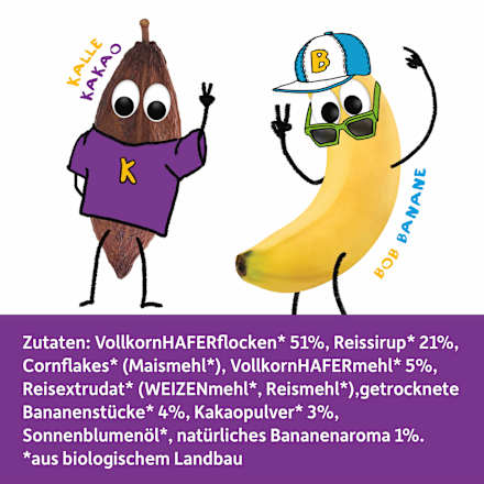 Kindermüsli Knuspermüsli Banane & Kakao Freche Freunde
