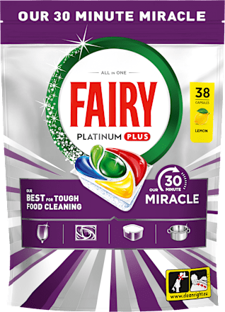Kapsułki do zmywarki Platinum Plus All in One 30 Minute Miracle Lemon FAIRY