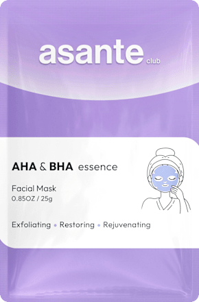 Textilná pleťová maska AHA & BHA essence ASANTE