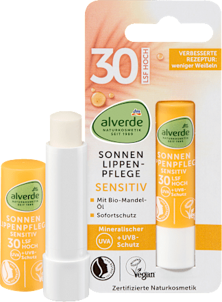 Lippenpflegestift sensitiv LSF 30 alverde NATURKOSMETIK