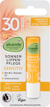 Lippenpflegestift sensitiv LSF 30 alverde NATURKOSMETIK