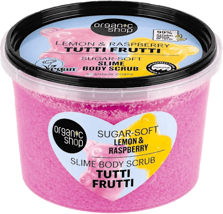 Piling za tijelo Tutti Frutti – Lemon & Raspberry organic shop