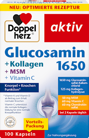 Glucosamin 1650 Kapseln 100 St Doppelherz
