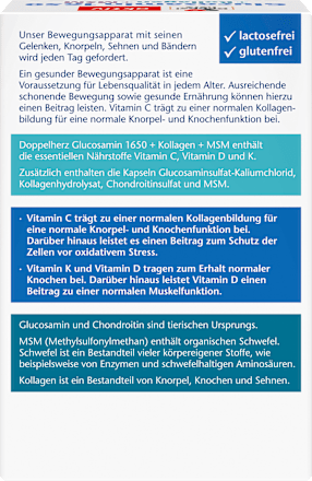 Glucosamin 1650 Kapseln 100 St Doppelherz