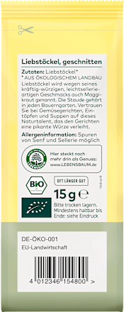 Liebstöckl geschnitten & getrocknet LEBENSBAUM