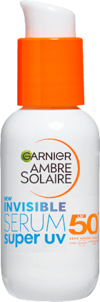 Sonnenfluid Gesicht super UV invisible Serum LSF 50+ Garnier Ambre Solaire