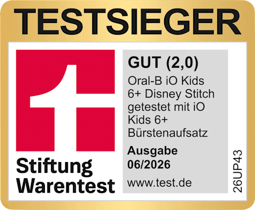 Elektrische Zahnbürste Kinder iO Stitch mit Reiseetui, ab 6 Jahren Oral-B