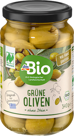 Grüne Oliven ohne Stein dmBio