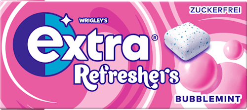 Kaugummi, Refreshers, Bubblemint, zuckerfrei EXTRA