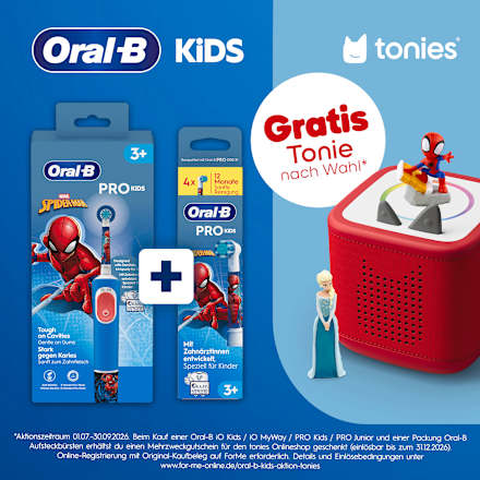 Elektrische Zahnbürste Vitality PRO Kinder Spiderman, ab 3 Jahren Oral-B