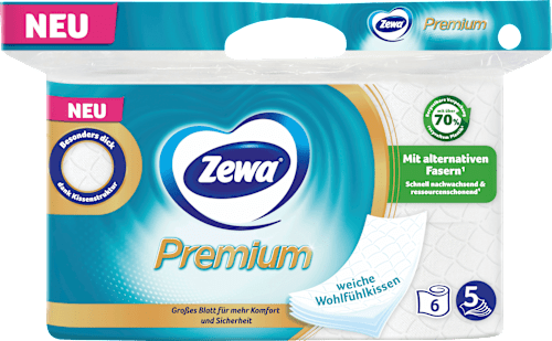 Toilettenpapier Premium 5-lagig (6x110 Blatt) Zewa