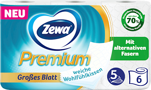 Toilettenpapier Premium 5-lagig (6x110 Blatt) Zewa