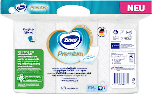 Toilettenpapier Premium 5-lagig (6x110 Blatt) Zewa