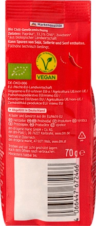 Gewürzmischung, Spicy Chili dmBio