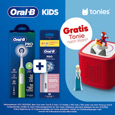 Elektrische Zahnbürste Kinder PRO Junior Green, ab 6 Jahren Oral-B
