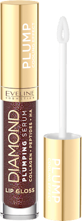 Błyszczyk-serum do ust Diamond Plumping 25 chocolate EVELINE COSMETICS