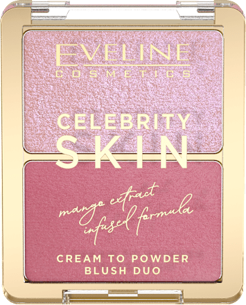 Róż kremowy do policzków cream to powder blush duo 01 soft harmony EVELINE COSMETICS