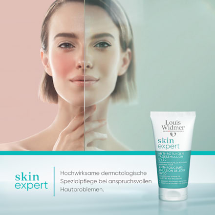 Louis Widmer skinexpert Anti-Rötungen Tagesemulsion parfümfrei LSF30 Louis Widmer skinexpert