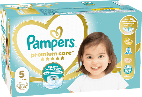 Premium Care pelene, junior, vel 5 (11 - 16 kg) Pampers Premium Care