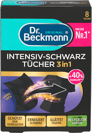 Obrúsky na obnovu čiernej farby Intensiv-Schwarz 3v1  Dr. Beckmann