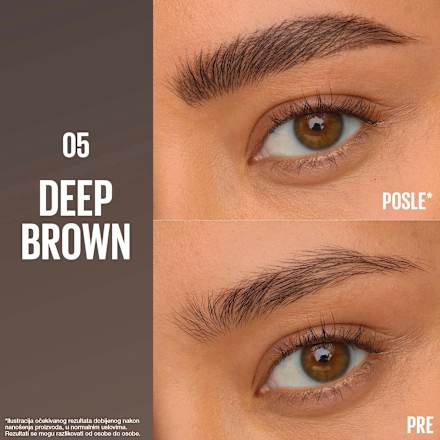 BROW INSERTS olovka za obrve - 05 deep brown MAYBELLINE NEW YORK