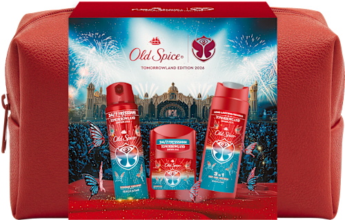 Férfi ajándékcsomag, Tomorrowland limited edition Old Spice