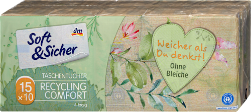 Taschentücher Recycling 4-lagig Soft&Sicher