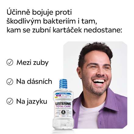 ústní voda Total Care Extra Mild Mint Listerine