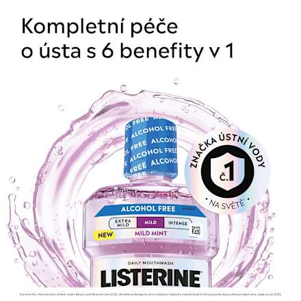 ústní voda Total Care Mild Mint Listerine