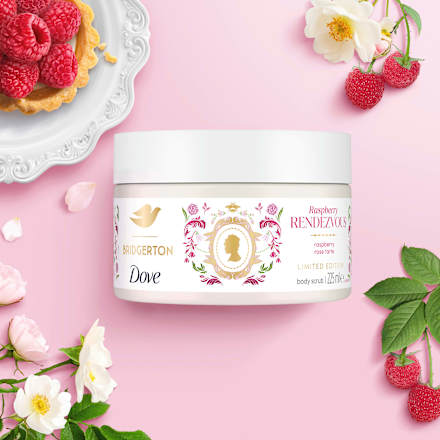 Körperpeeling Bridgerton Raspberry Rose Tarte Dove