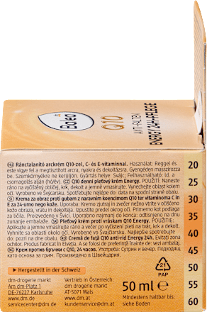 Crema energizzante antirughe con Q10 Balea