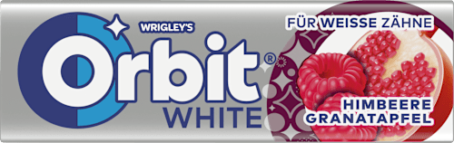 Kaugummi White Himbeere Granatapfel Orbit