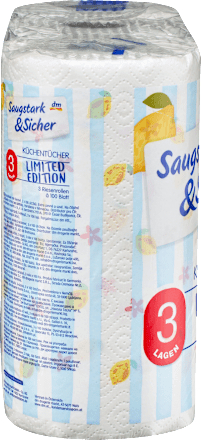 Küchentücher Design 3-lagig (3x100 Blatt) Saugstark&Sicher
