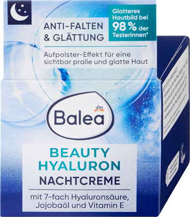 Nočný pleťový krém Beauty Hyaluron Balea