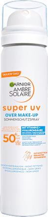 Sonnenspray Gesicht over Make up super UV, LSF 50+ Garnier Ambre Solaire