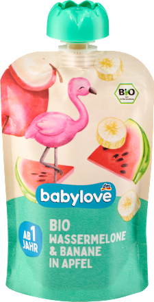 Bio sadna kašica - lubenica, banana in jabolko babylove