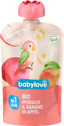 Quetschie Pfirsich & Banane in Apfel ab 1 Jahr babylove