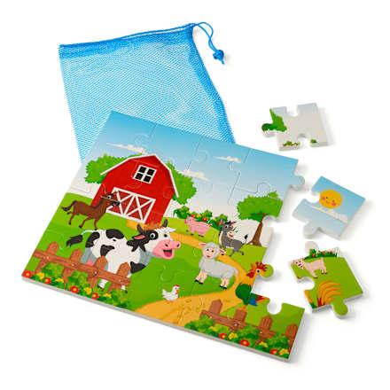 Puzzle do kúpeľa s motívom farmy SauBär