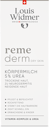 Louis Widmer remederm Körpermilch 5% Urea TH Louis Widmer remederm