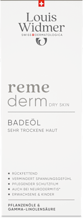 Louis Widmer remederm Badeöl TH Louis Widmer remederm