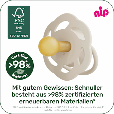 Schnuller Cherry weinrot/beere Gr. 1, 0-6 Monate Nip