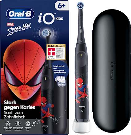 Elektrische Zahnbürste iO Kinder Spiderman mit Reiseetui, ab 6 Jahren Oral-B