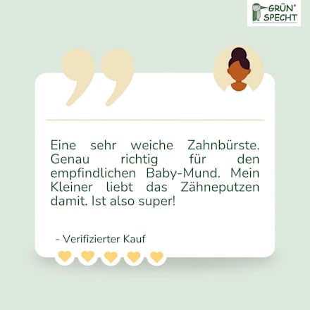 Fingerzahnbürste Naturkautschuk Grünspecht