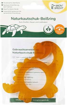 Beißring Naturkautschuk, Dinosaurier Grünspecht