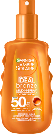 Sonnenspray Ideal Bronze Milk-in Spray LSF 50 Garnier Ambre Solaire