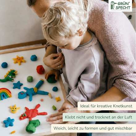 Soft-Knete Set 4tlg (4 x 120 g) Grünspecht