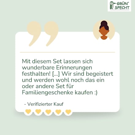 Baby-Abdruckset 1 Dose Grünspecht