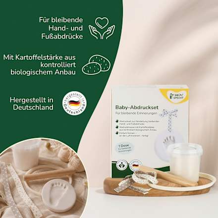 Baby-Abdruckset 1 Dose Grünspecht